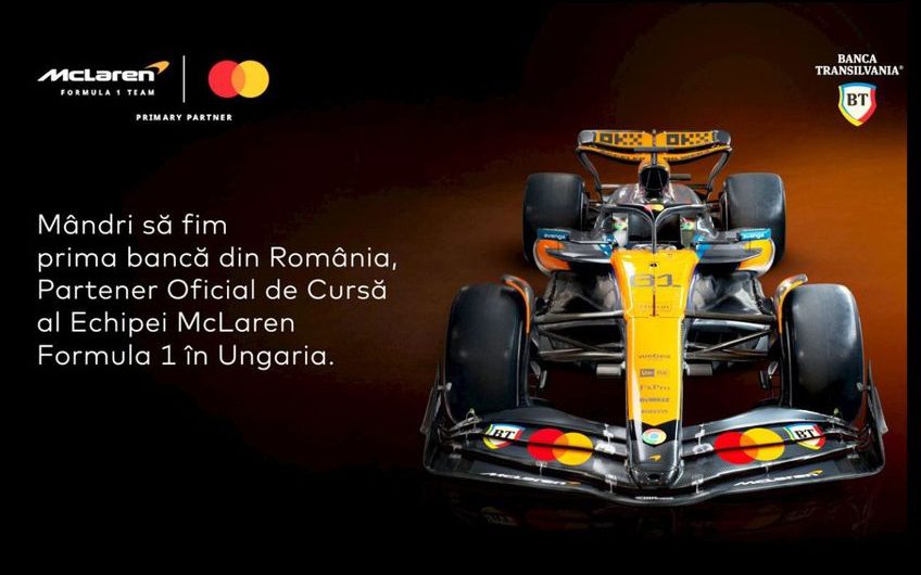 Banca Transilvania intră în Formula 1! A semnat cu McLaren pentru cursa din Ungaria