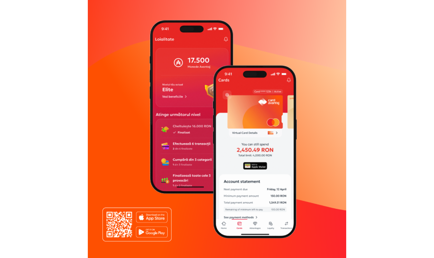Nexent Bank lansează aplicația Avantaj și noul Program de Loialitate Card Avantaj