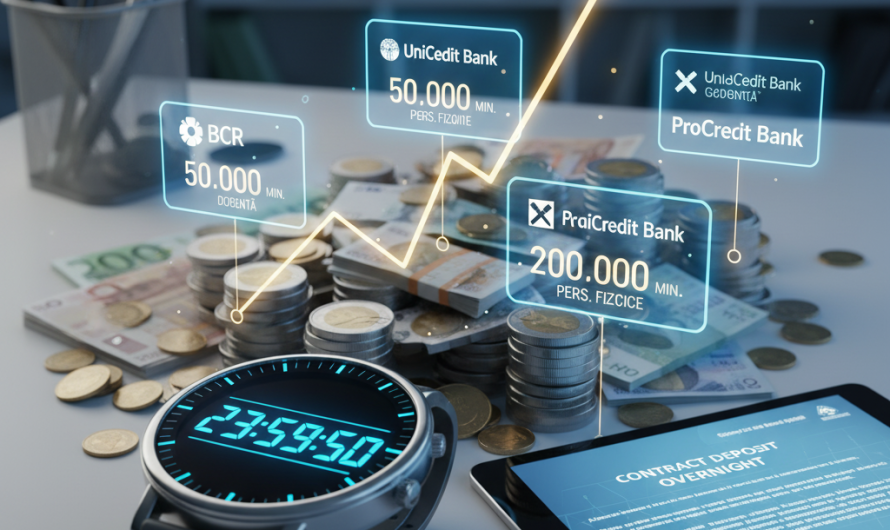 Ce bănci din Romania oferă depozite overnight