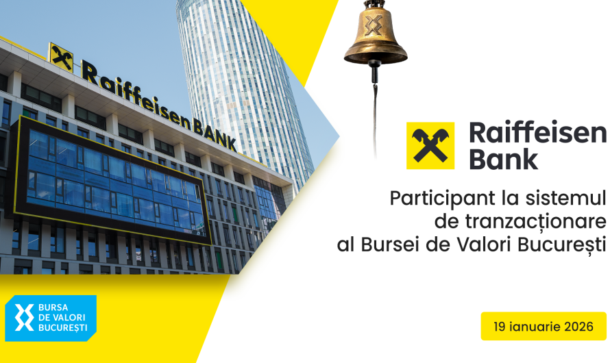Raiffeisen Bank redevine Participant la sistemul de tranzactionare al Bursei de Valori Bucuresti