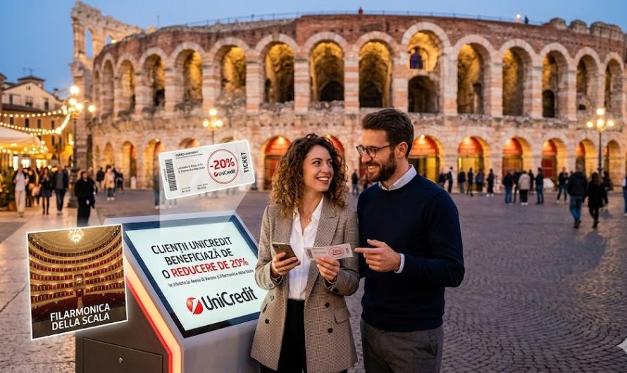 Clienții UniCredit beneficiază de o reducere de 20% la biletele la celebrele Arena di Verona și Filarmonica della Scala