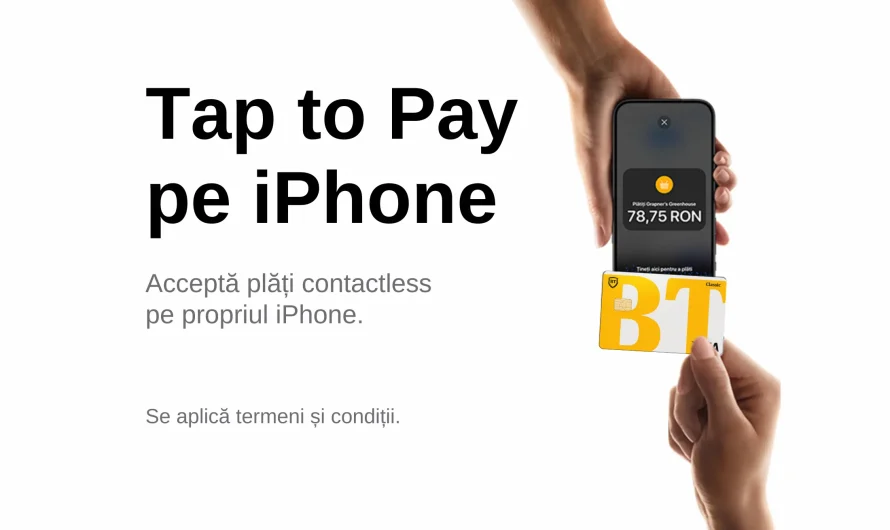 Aplicația BT POS oferă acum funcția „Tap to Pay” pe iPhone, permițând comercianților din România să accepte plăți contactless