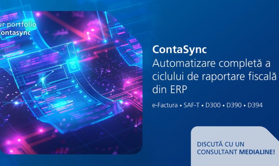Medialine lansează ContaSync, o soluție care automatizează operațiunile financiare ale companiilor cu SPV ANAF