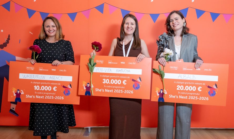 Trei antreprenoare din România câștigă granturi She’s Next în valoare totală de 60.000 de euro