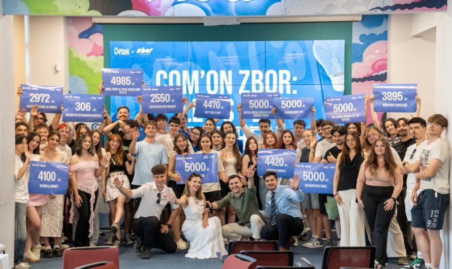 BCR susține creativitatea tinerilor din Iași cu finanțări de peste 52.000 de lei, prin programul Com’ON x ZBOR