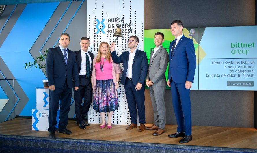 Bittnet Group revine la BVB: Noua emisiune de obligațiuni de 7,7 milioane de euro, BNET31E, a intrat la tranzacționare