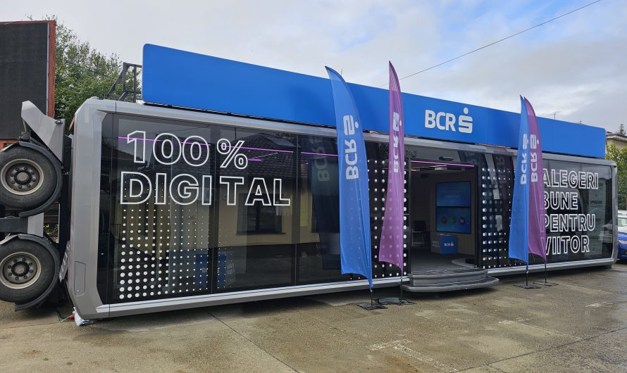 Noua bancă mobilă BCR, 100% electrică, ajunge la Cotnari, județul Iași. Comunitatea va beneficia mai ușor de servicii financiare și tehnologie